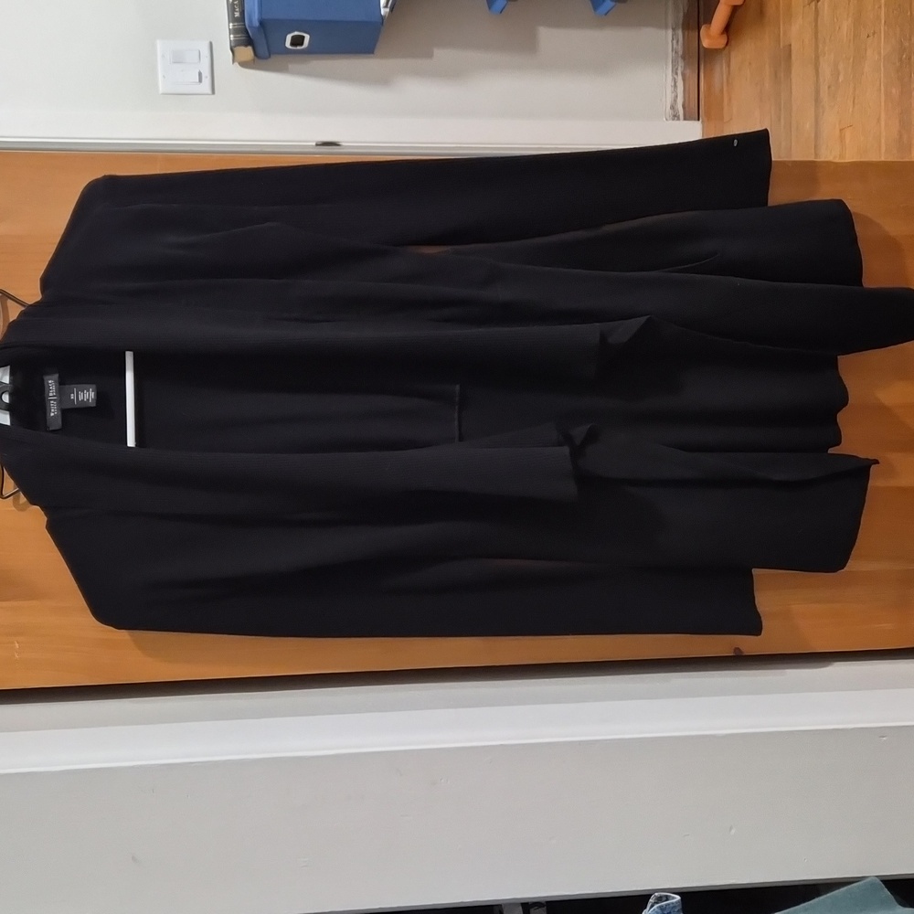 White House Black Market Classic Black Cardigan
